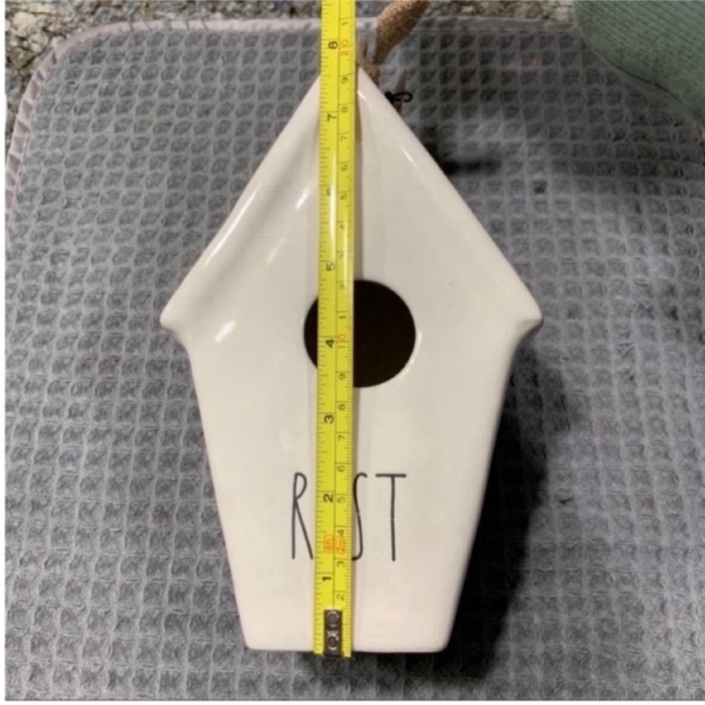 NWT Rae Dunn “REST” Ceramic Birdhouse - Picture 4 of 4